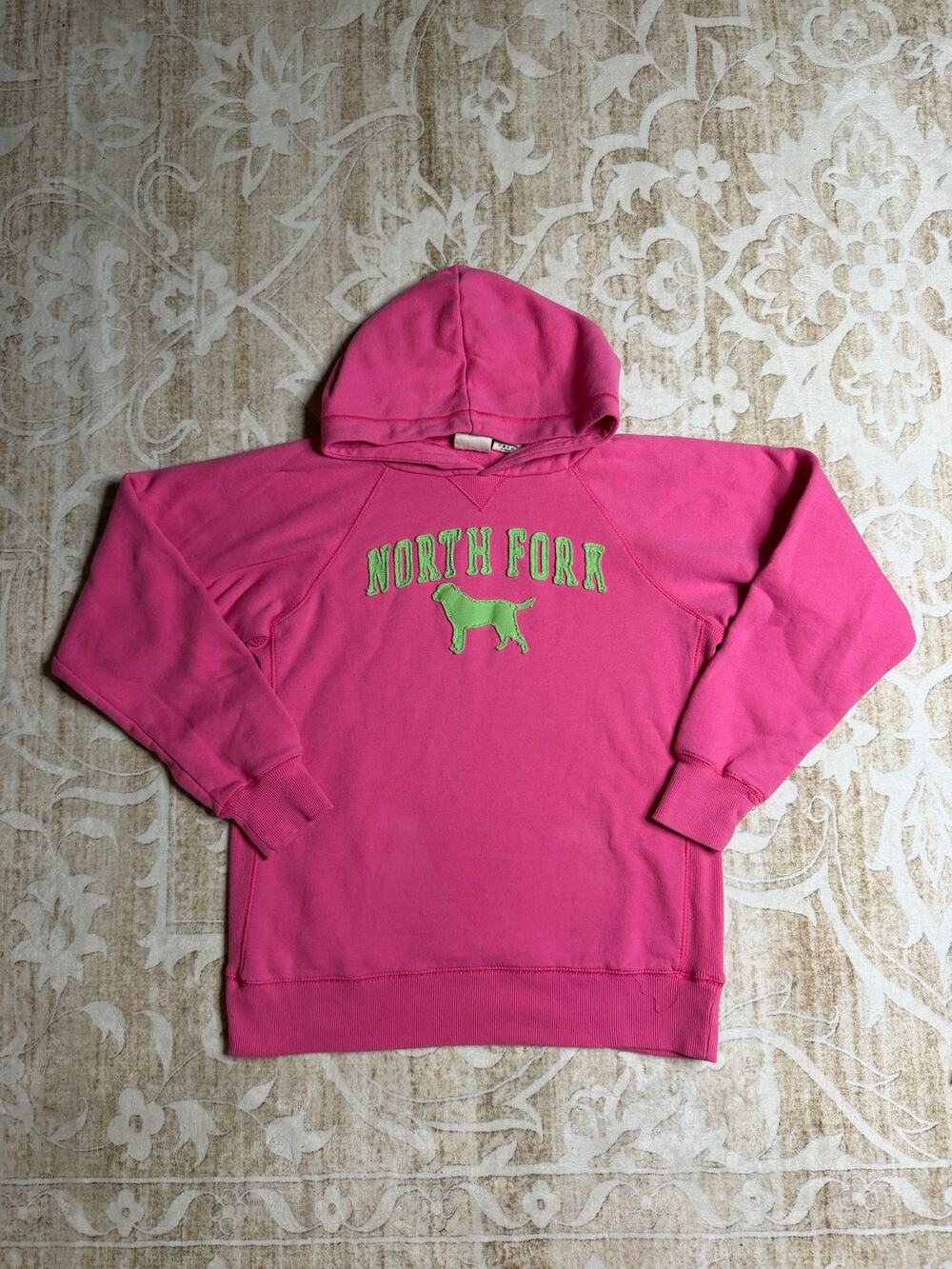 Pink Style Hoodie North Fork Embroidered